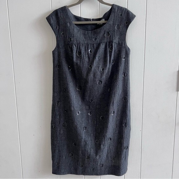 VINCE Scoop Neck Knee-Length Sequins Dress - Picture 2 of 12